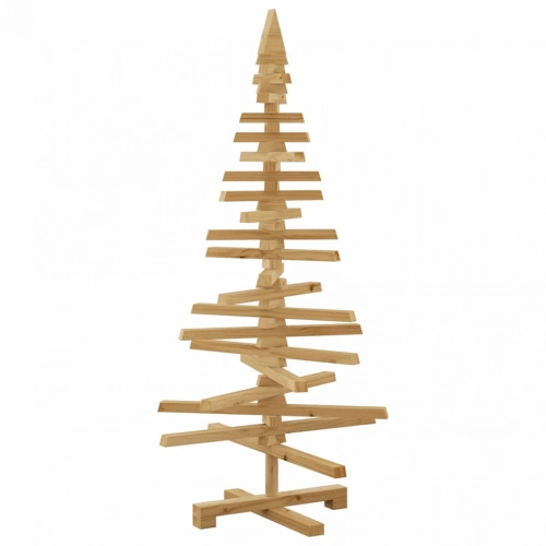 Koka Ziemassvētku Koks Brūna 120 Cm Priedes Masīvkoks Vidaxl