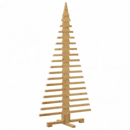 Koka Ziemassvētku Koks Brūna 150 Cm Priedes Masīvkoks Vidaxl