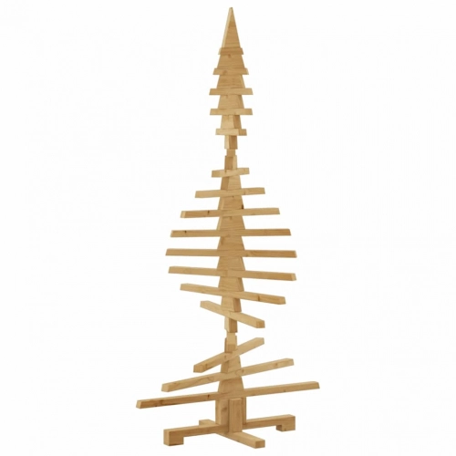 Koka Ziemassvētku Koks Brūna 150 Cm Priedes Masīvkoks Vidaxl