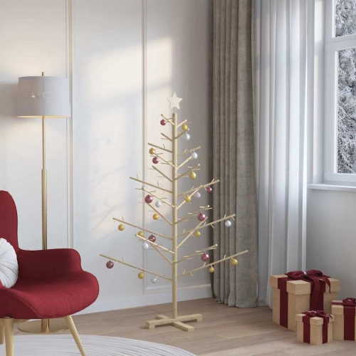 Koka Ziemassvētku Koks Dabiska 150 Cm Priedes Masīvkoks Vidaxl
