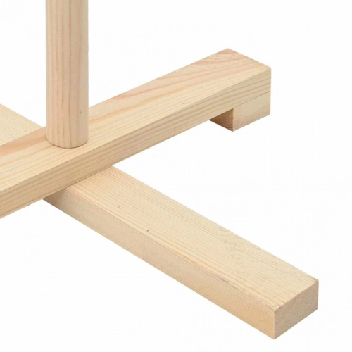 Koka Ziemassvētku Koks Dabiska 150 Cm Priedes Masīvkoks Vidaxl