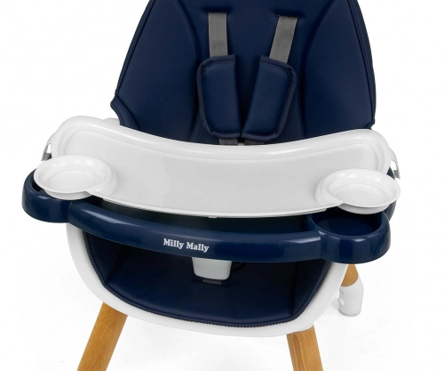 Barošanas krēsls Milly Mally Malmo 2in1 Navy