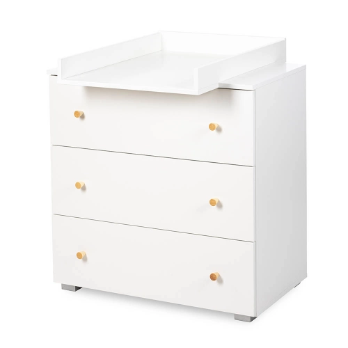 Kumode ar pārtinamo galdiņu Klups KAROLINA WHITE-PINE