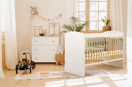 Kumode ar pārtinamo galdiņu Klups KAROLINA WHITE-PINE