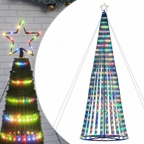 Led Ziemassvētku Eglīte 1028 Led Krāsains 403 Cm Vidaxl