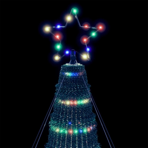 Led Ziemassvētku Eglīte 1028 Led Krāsains 403 Cm Vidaxl