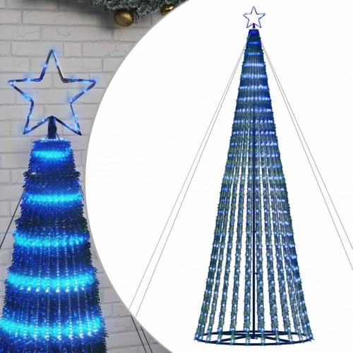 Led Ziemassvētku Eglīte 1028 Led Zila 403 Cm Vidaxl