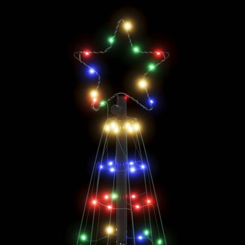 Led Ziemassvētku Eglīte 200 Led Krāsains 182 Cm Vidaxl