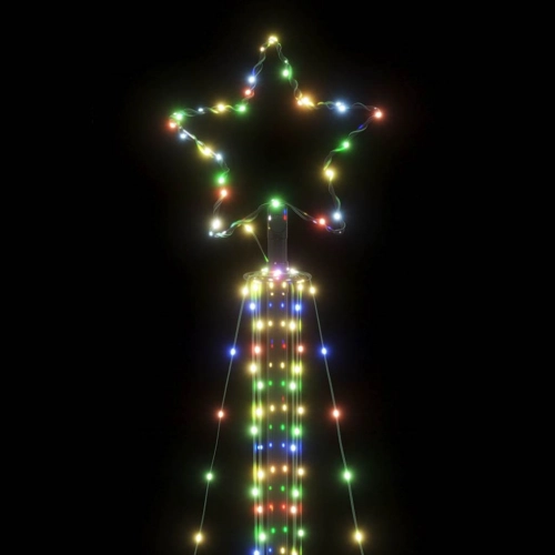 Led Ziemassvētku Eglīte 483 Led Krāsains 240 Cm Vidaxl