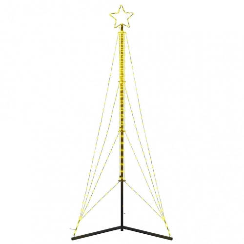 Led Ziemassvētku Eglīte 483 Led Silti Balta 240 Cm Vidaxl