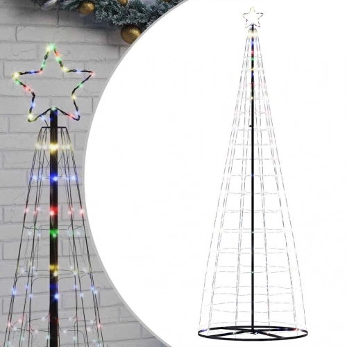Led Ziemassvētku Eglīte 550 Led Krāsains 304 Cm Vidaxl