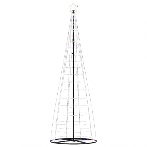 Led Ziemassvētku Eglīte 550 Led Krāsains 304 Cm Vidaxl