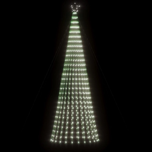 Led Ziemassvētku Eglīte 688 Led Auksti Balts 300 Cm Vidaxl