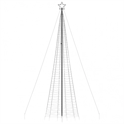 Led Ziemassvētku Eglīte Ar Tapas 1534 Led Krāsains 500 Cm Vidaxl