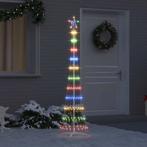 Led Ziemassvētku Koks Daudzkrāsains 138.5 X 138.5 X 399 Cm Vidaxl