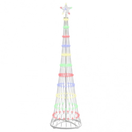 Led Ziemassvētku Koks Daudzkrāsains 138.5 X 138.5 X 399 Cm Vidaxl