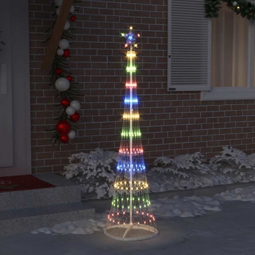 Led Ziemassvētku Koks Daudzkrāsains 138.5 X 138.5 X 399 Cm Vidaxl