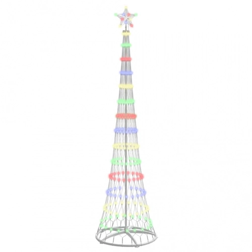 Led Ziemassvētku Koks Daudzkrāsains 138.5 X 138.5 X 399 Cm Vidaxl