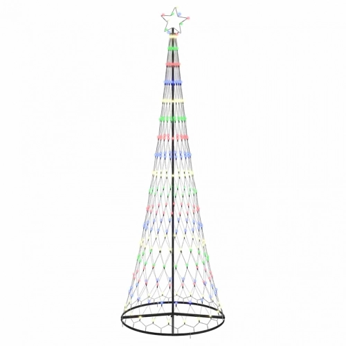 Led Ziemassvētku Koks Daudzkrāsains 138.5 X 138.5 X 399 Cm Vidaxl