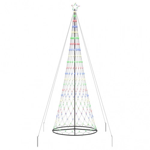 Led Ziemassvētku Koks Daudzkrāsains 138.5 X 138.5 X 399 Cm Vidaxl