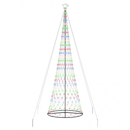 Led Ziemassvētku Koks Daudzkrāsains 138.5 X 138.5 X 399 Cm Vidaxl