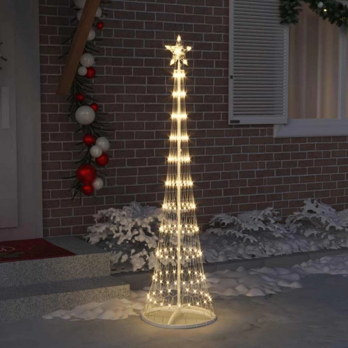 Led Ziemassvētku Koks Silti Balts 138.5 X 138.5 X 399 Cm Metāla Vidaxl