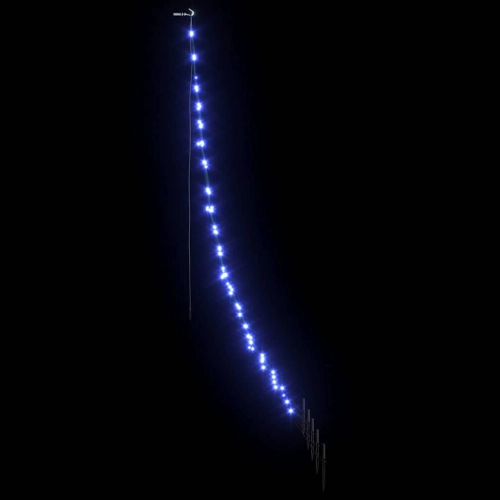 Led Ziemassvētku Koks Su 112 Led Zila 511 Cm Metāla Vidaxl
