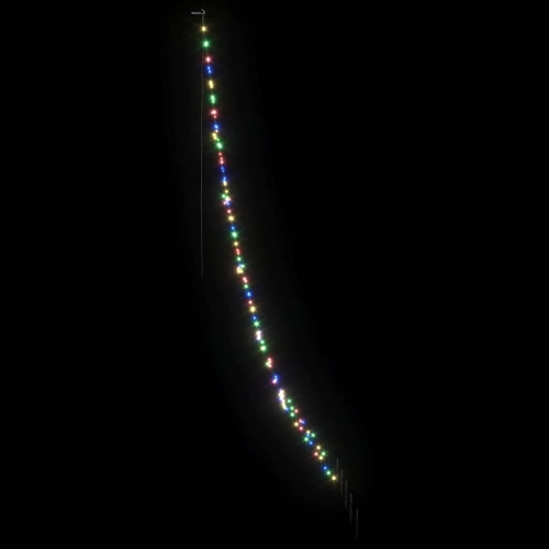 Led Ziemassvētku Koks Su 168 Led Daudzkrāsains 511 Cm Metāla Vidaxl