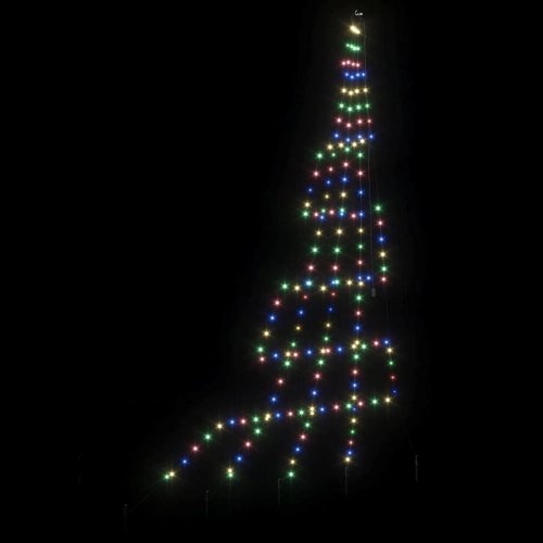 Led Ziemassvētku Koks Su 168 Led Daudzkrāsains 511 Cm Metāla Vidaxl