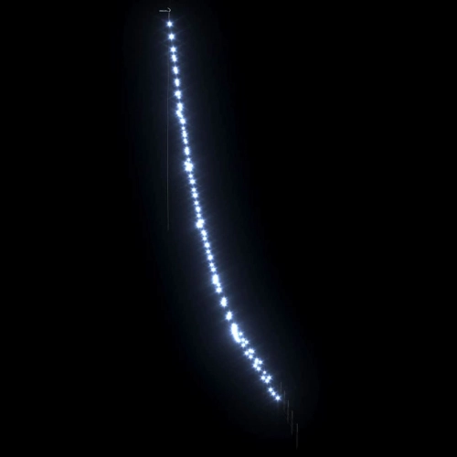Led Ziemassvētku Koks Su 168 Led Vēsi Balts 511 Cm Metāla Vidaxl