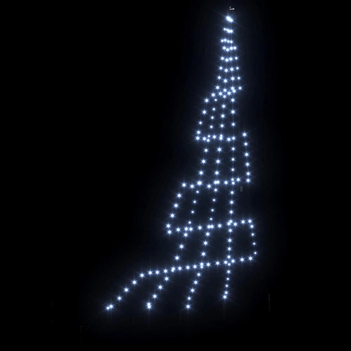 Led Ziemassvētku Koks Su 168 Led Vēsi Balts 511 Cm Metāla Vidaxl