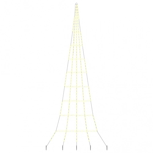 Led Ziemassvētku Koks Su 276 Led Silti Balts 511 Cm Metāla Vidaxl