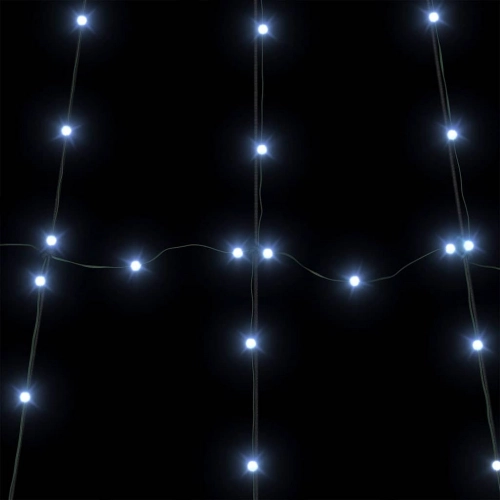 Led Ziemassvētku Koks Su 276 Led Vēsi Balts 511 Cm Metāla Vidaxl