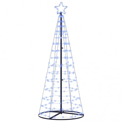 Led Ziemassvētku Koks Su 390 Led Ar Statīvu Zila 250 Cm Dzelzs Vidaxl
