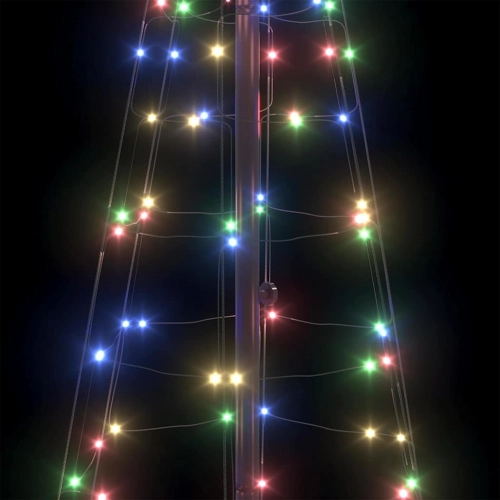 Led Ziemassvētku Koks Su 390 Led Daudzkrāsains 250 Cm Dzelzs Vidaxl