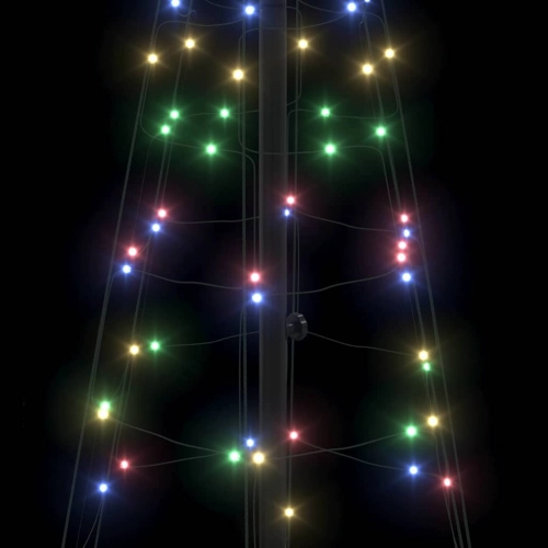 Led Ziemassvētku Koks Su 390 Led Daudzkrāsains 250 Cm Dzelzs Vidaxl