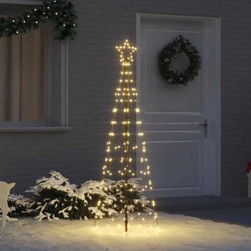 Led Ziemassvētku Koks Su 390 Led Silti Balts 250 Cm Dzelzs Vidaxl