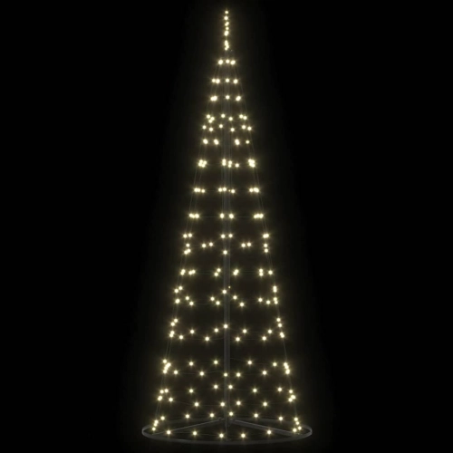 Led Ziemassvētku Koks Su 390 Led Silti Balts 250 Cm Dzelzs Vidaxl
