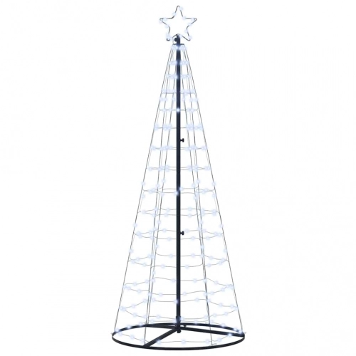 Led Ziemassvētku Koks Su 390 Led Vēsi Balts 250 Cm Dzelzs Vidaxl