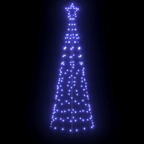 Led Ziemassvētku Koks Su 390 Led Zila 250 Cm Dzelzs Vidaxl