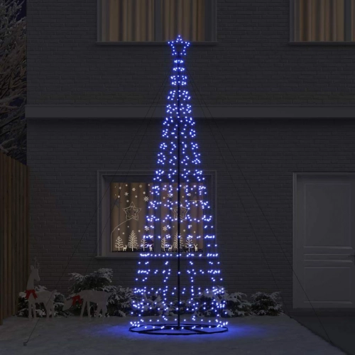 Led Ziemassvētku Koks Su 800 Led Ar Statīvu Zila 400 Cm Dzelzs Vidaxl