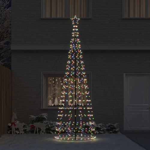Led Ziemassvētku Koks Su 800 Led Daudzkrāsains 400 Cm Dzelzs Vidaxl