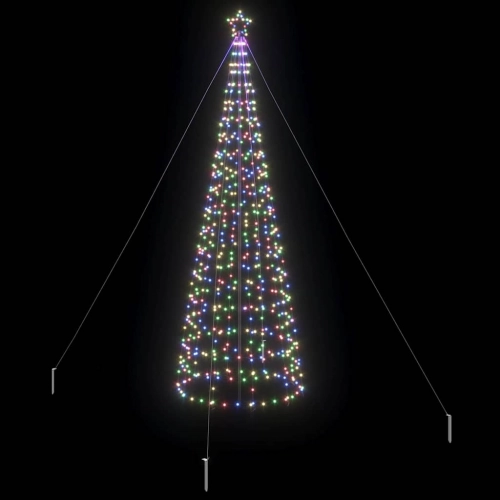 Led Ziemassvētku Koks Su 800 Led Daudzkrāsains 400 Cm Dzelzs Vidaxl