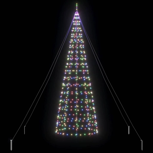 Led Ziemassvētku Koks Su 800 Led Daudzkrāsains 400 Cm Dzelzs Vidaxl