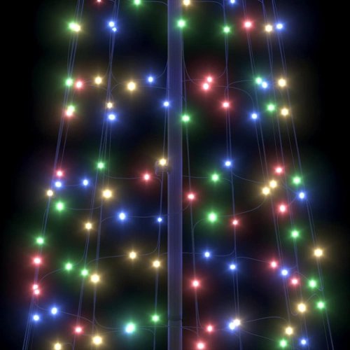 Led Ziemassvētku Koks Su 800 Led Daudzkrāsains 400 Cm Dzelzs Vidaxl
