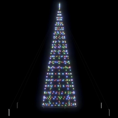 Led Ziemassvētku Koks Su 800 Led Daudzkrāsains 400 Cm Dzelzs Vidaxl