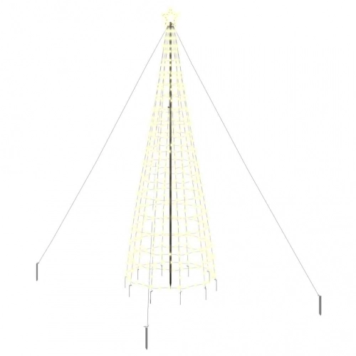 Led Ziemassvētku Koks Su 800 Led Silti Balts 400 Cm Dzelzs Vidaxl