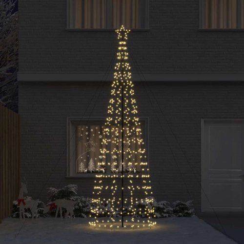 Led Ziemassvētku Koks Su 800 Led Silti Balts 400 Cm Dzelzs Vidaxl