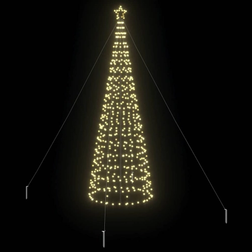 Led Ziemassvētku Koks Su 800 Led Silti Balts 400 Cm Dzelzs Vidaxl