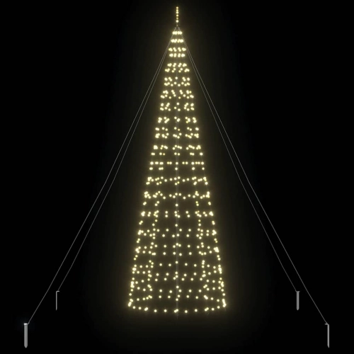Led Ziemassvētku Koks Su 800 Led Silti Balts 400 Cm Dzelzs Vidaxl
